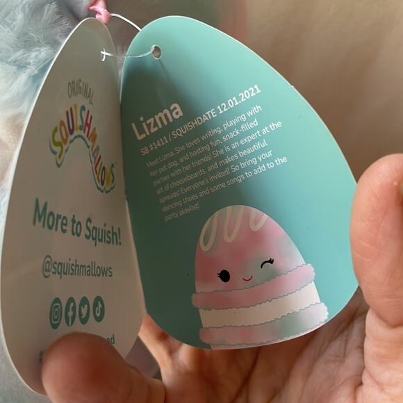 Squishmallows Lizma The French Macaron Food Squad Multicolor Size 9” Kellytoy - Picture 6 of 10